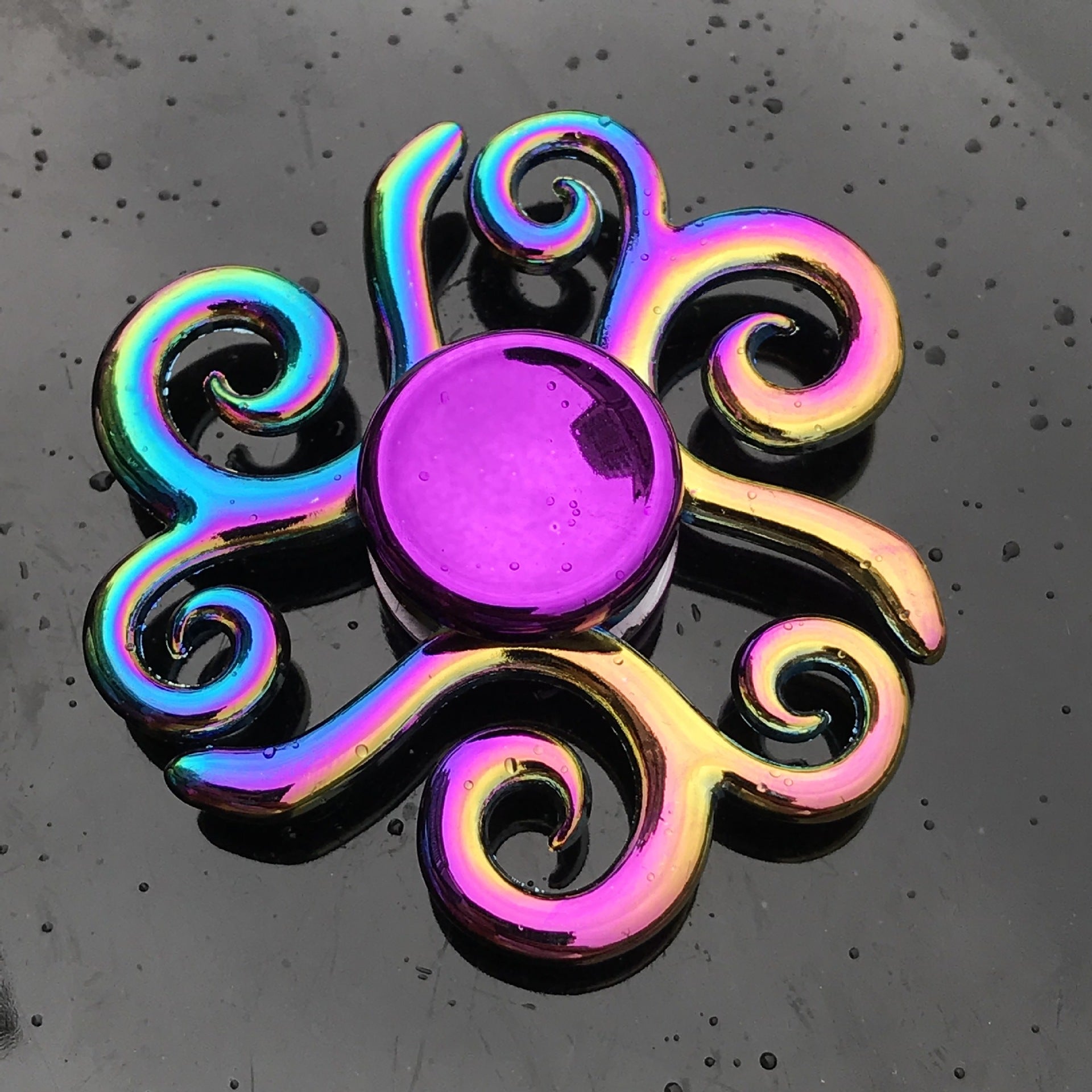 Rainbow Alloy Finger Spinner Fidget Toy | 19 Shapes to Collect