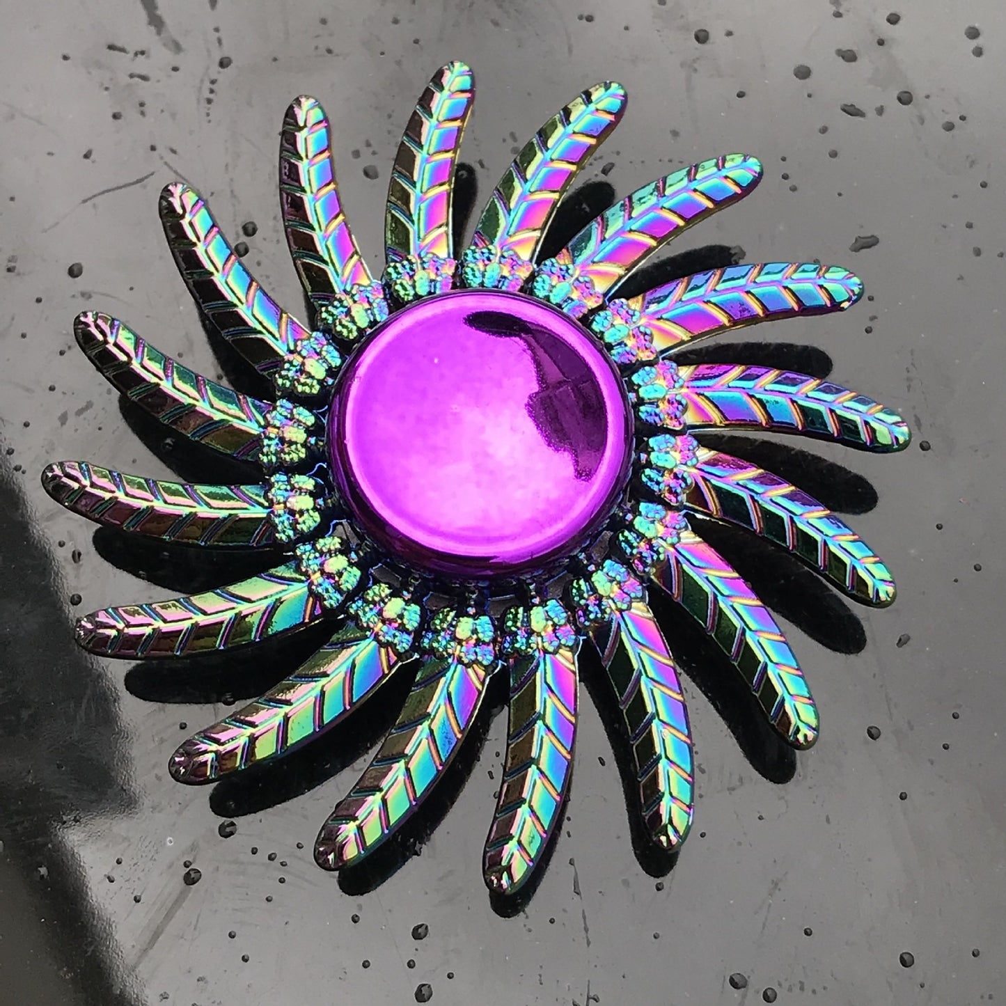 Rainbow Alloy Finger Spinner Fidget Toy | 19 Shapes to Collect