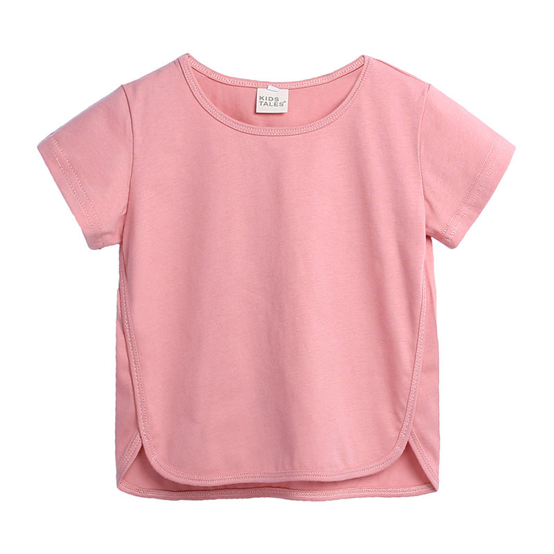 Girls Cotton Short Sleeve T-Shirt – Soft Everyday Top