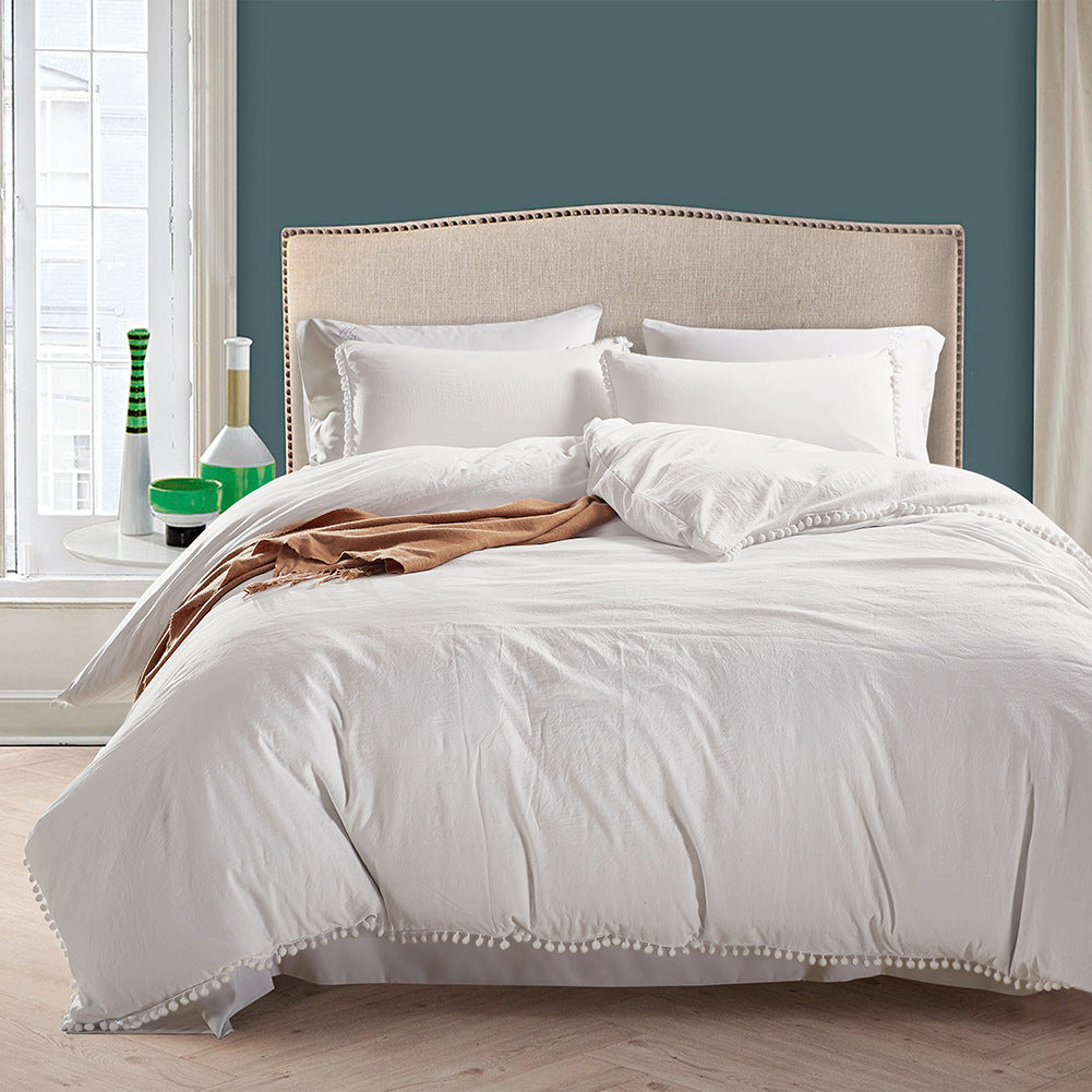 Brushed Polyester Duvet Cover Set – 3-Piece, 10 Colours, US Twin/Queen/King