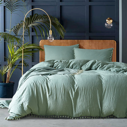 Brushed Polyester Duvet Cover Set – 3-Piece, 10 Colours, US Twin/Queen/King