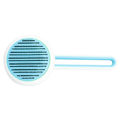 Self-Cleaning Pet Slicker Brush | Stainless Steel Pin Grooming Comb