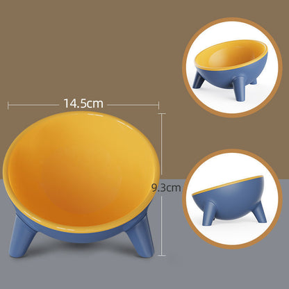 Ergonomic Tilted Pet Feeding Bowl | 15° Angled Cat & Dog Bowl