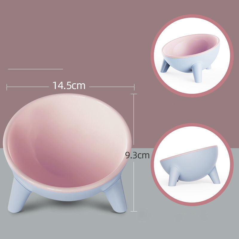Ergonomic Tilted Pet Feeding Bowl | 15° Angled Cat & Dog Bowl