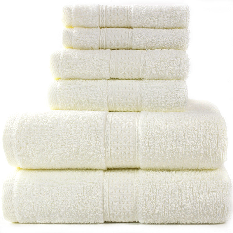 Pure Cotton 6-Piece Towel Set | Bath, Hand & Face Cloths