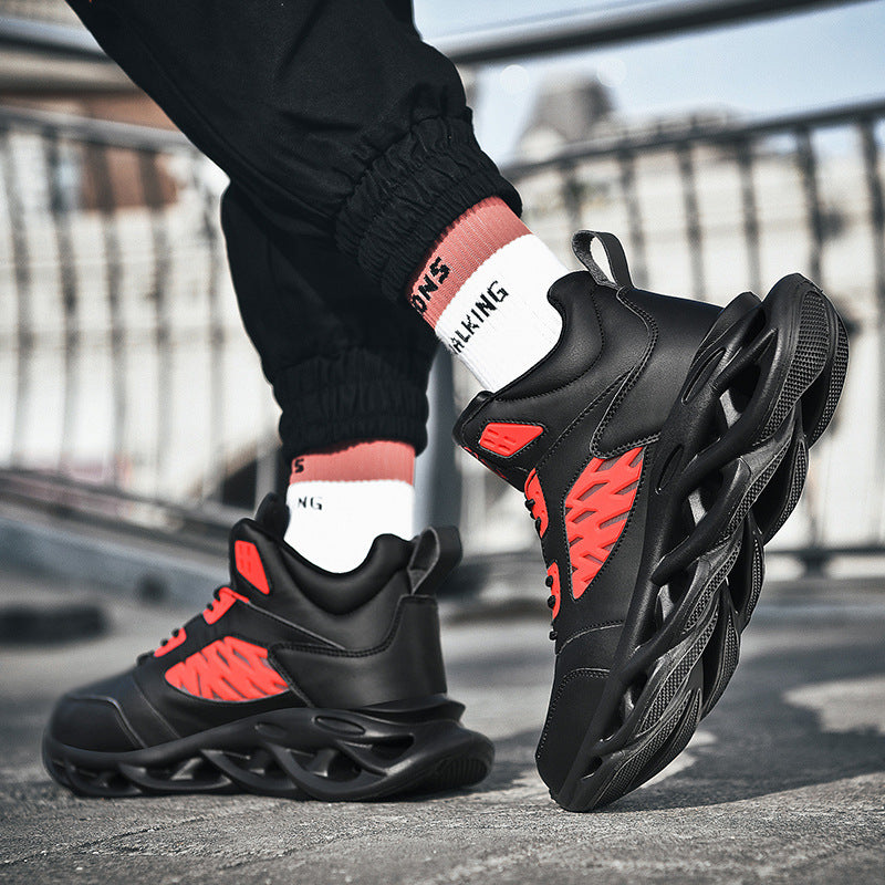 Men's Youth Trend Leisure Trainers – Wear-Resistant Rubber Sole Sports Shoes