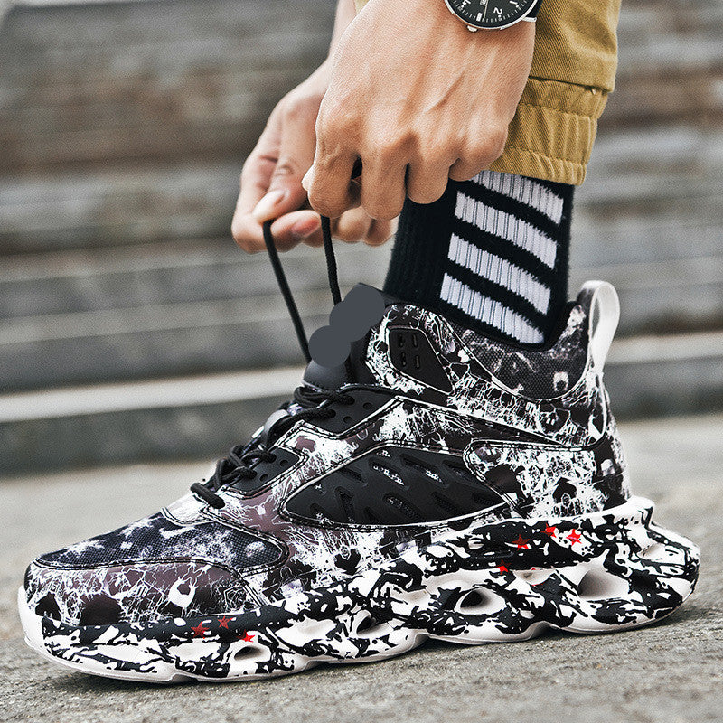 Men's Youth Trend Leisure Trainers – Wear-Resistant Rubber Sole Sports Shoes