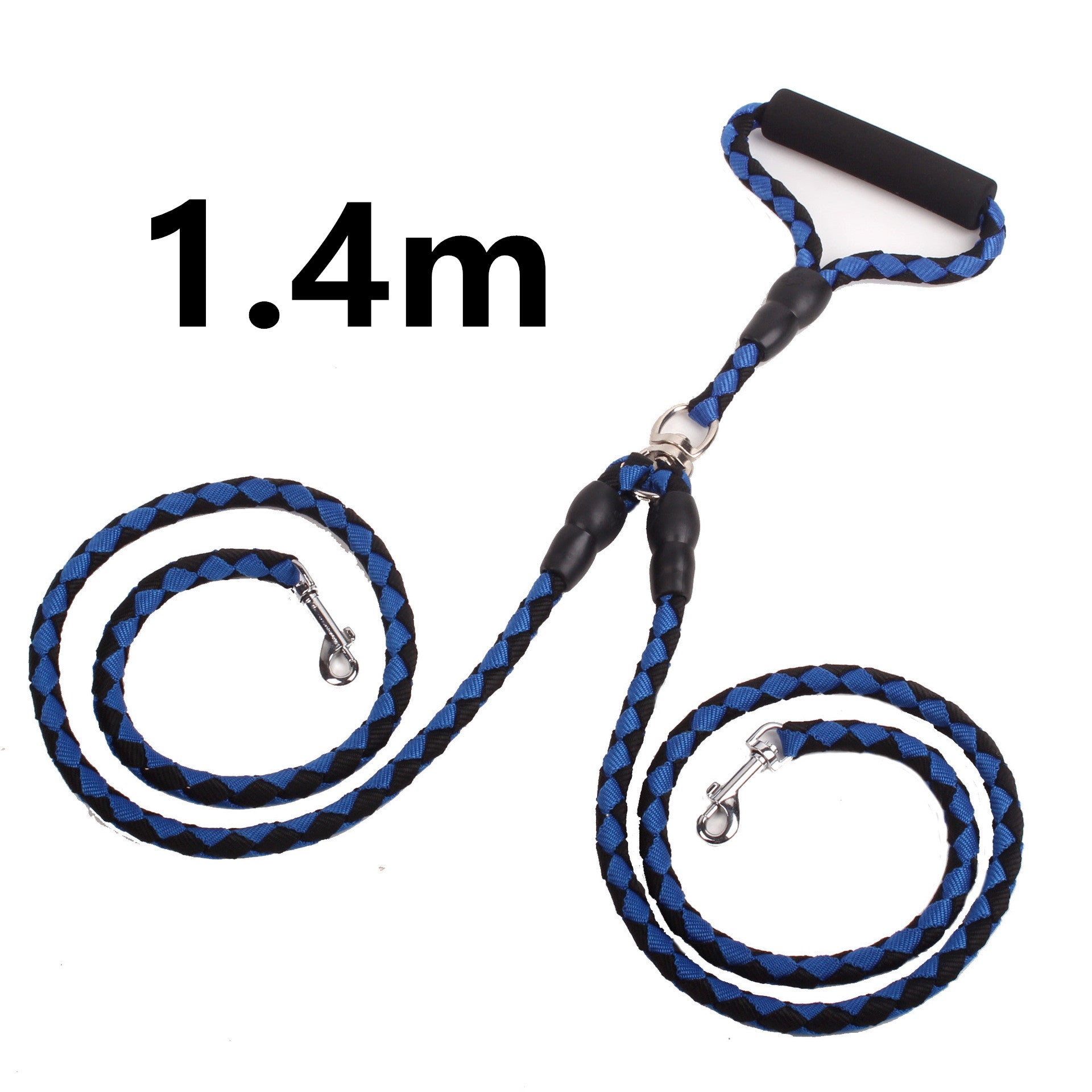 Heavy-Duty Reflective Dog Leash | Double-Ended Rope Lead with Padded Handle