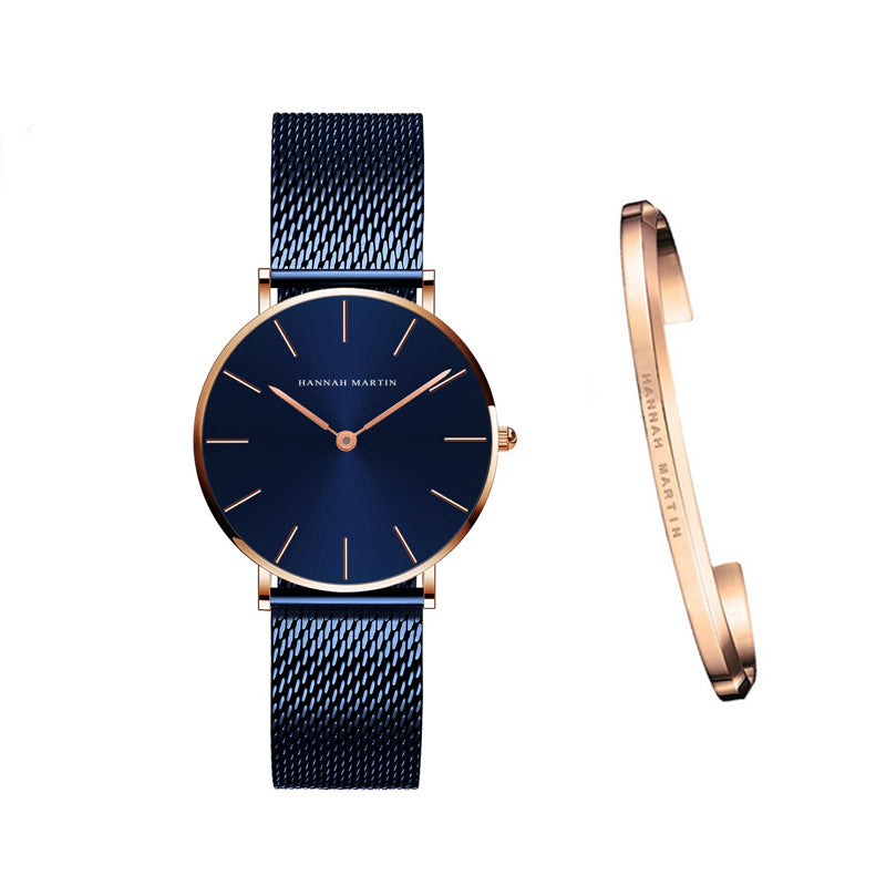 Hannah Martin Ladies Quartz Watch | 36mm Stainless Steel | 30M Waterproof