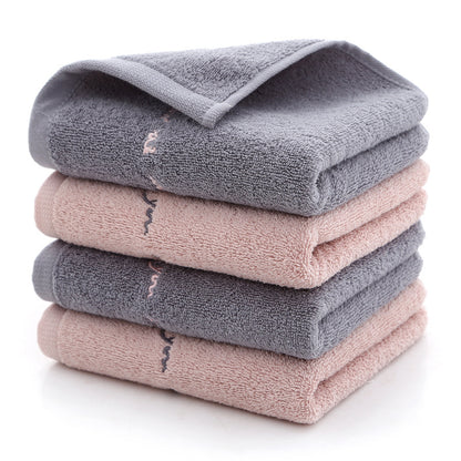 Long-Staple Cotton Embroidered Face Towel 2-Pack | 74x34cm