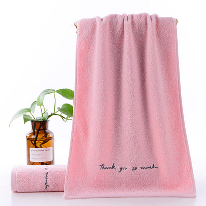 Long-Staple Cotton Embroidered Face Towel 2-Pack | 74x34cm