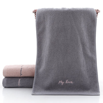 Long-Staple Cotton Embroidered Face Towel 2-Pack | 74x34cm