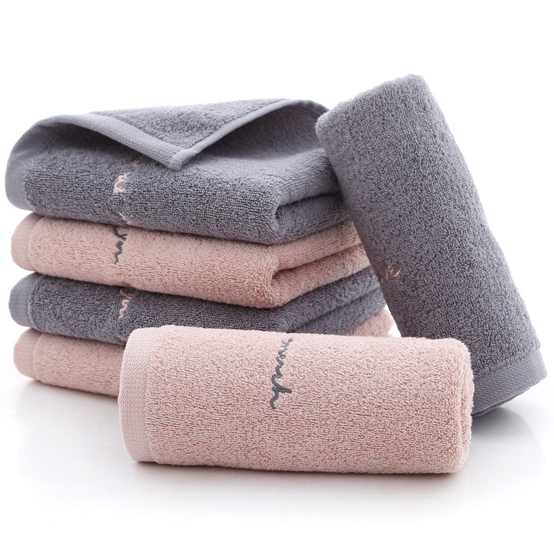 Long-Staple Cotton Embroidered Face Towel 2-Pack | 74x34cm