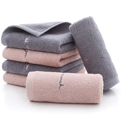 Long-Staple Cotton Embroidered Face Towel 2-Pack | 74x34cm