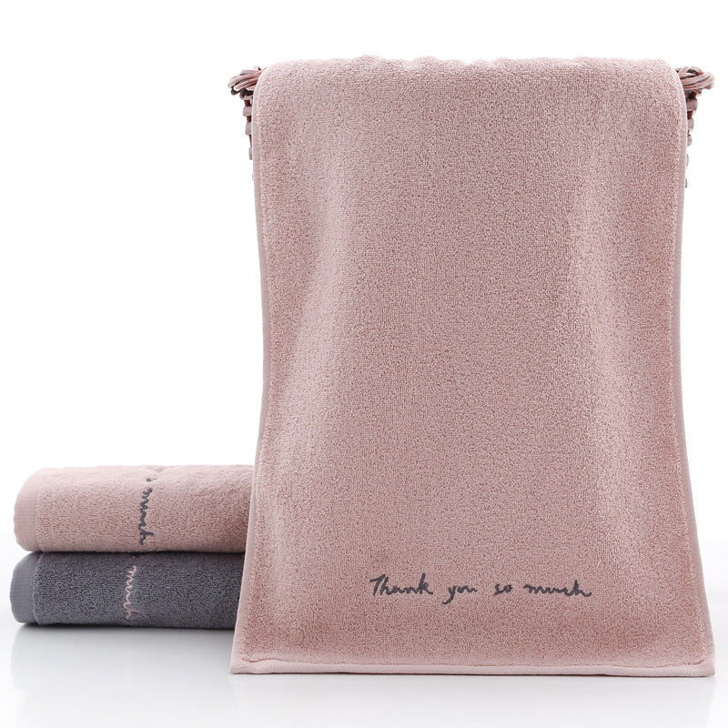 Long-Staple Cotton Embroidered Face Towel 2-Pack | 74x34cm
