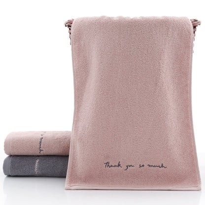 Long-Staple Cotton Embroidered Face Towel 2-Pack | 74x34cm