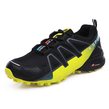 Men's Synthetic Leather Outdoor Hiking Shoes - Rubber Sole Trail Casual