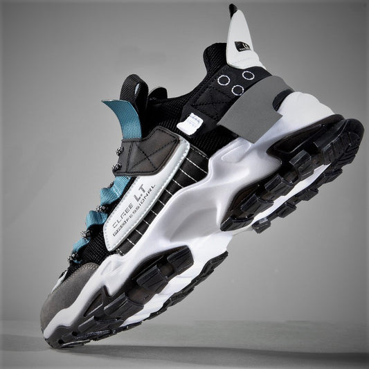 Men's Retro Chunky Trainers – Thick Sole Mesh Sports Shoes