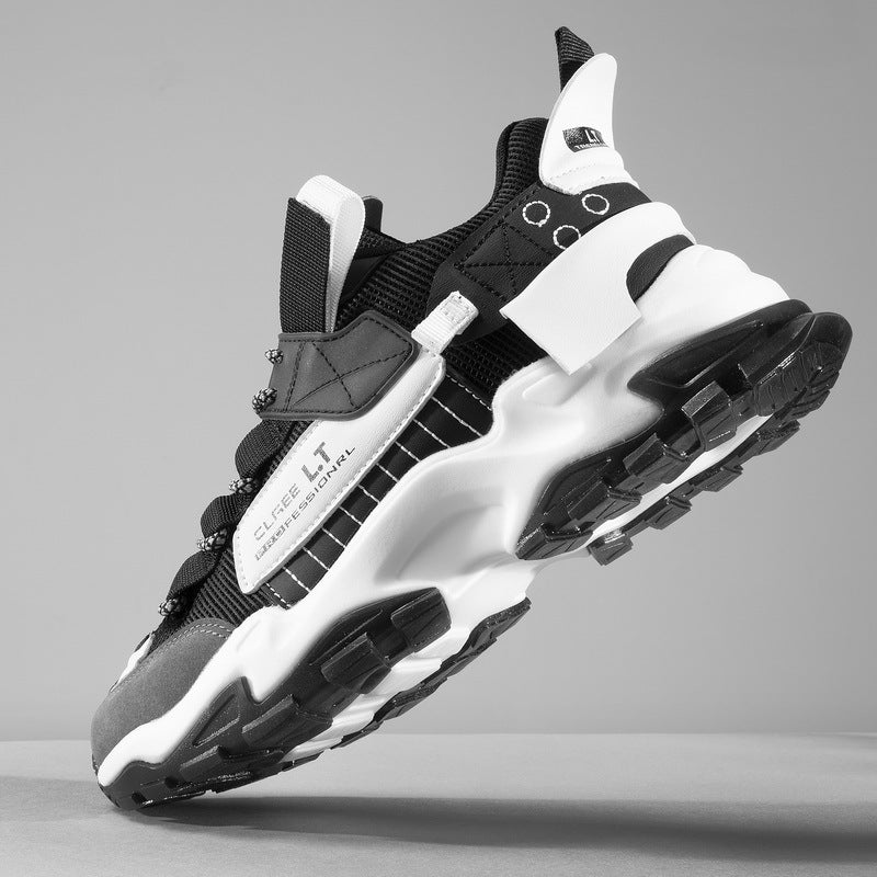 Men's Retro Chunky Trainers – Thick Sole Mesh Sports Shoes