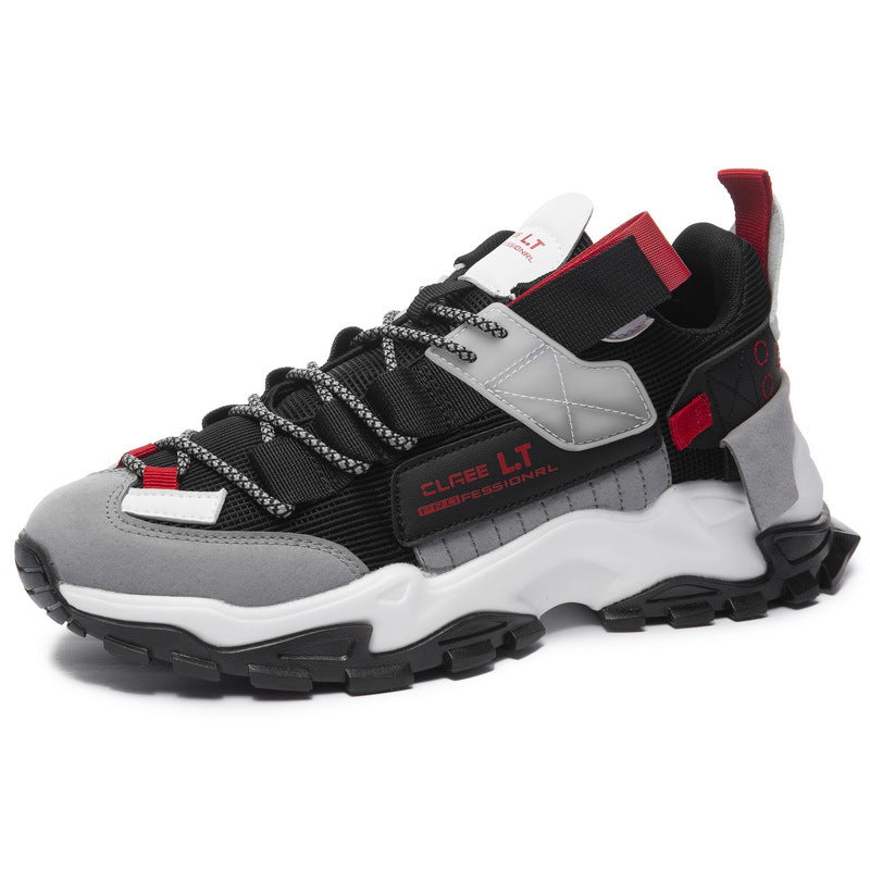 Men's Retro Chunky Trainers – Thick Sole Mesh Sports Shoes