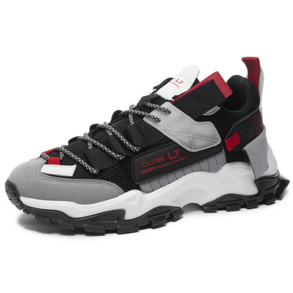 Men's Retro Chunky Trainers – Thick Sole Mesh Sports Shoes