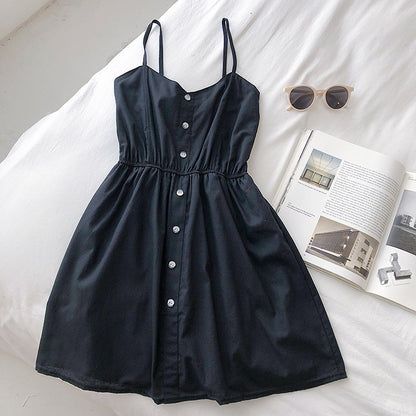 Women's Pure Cotton Cami Dress | Soft Sling Strap Summer Mini