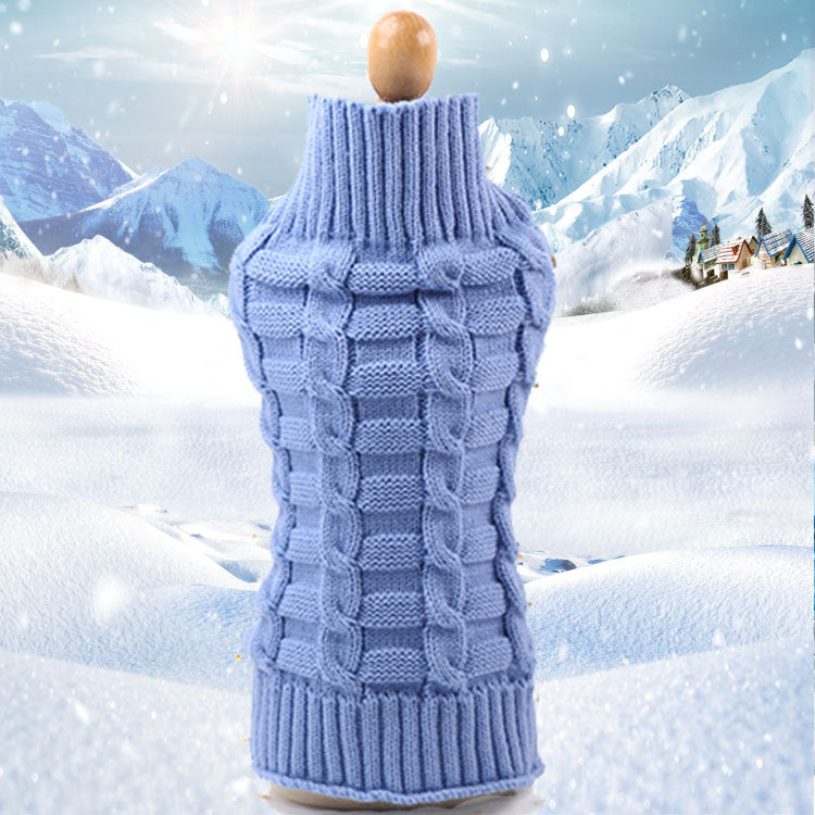 Twisted Rope Knit Dog Sweater | Wool Pet Jumper | 6 Colours