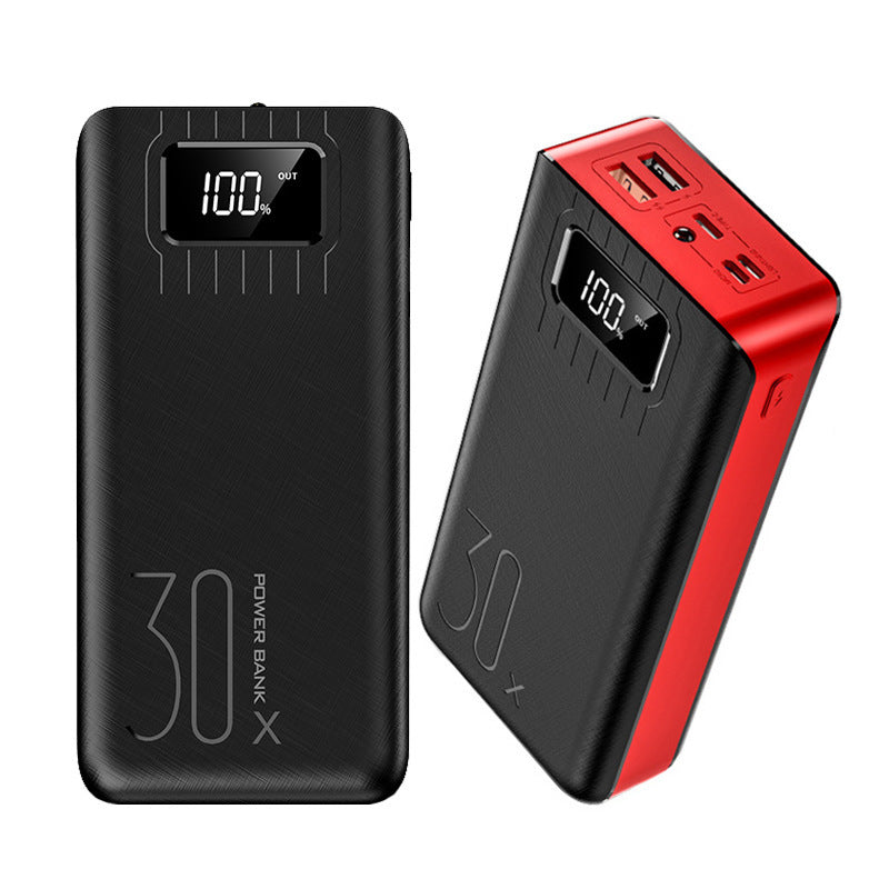 Large Capacity Power Bank with LCD Display & LED Light – 10000mAh, 20000mAh & 30000mAh