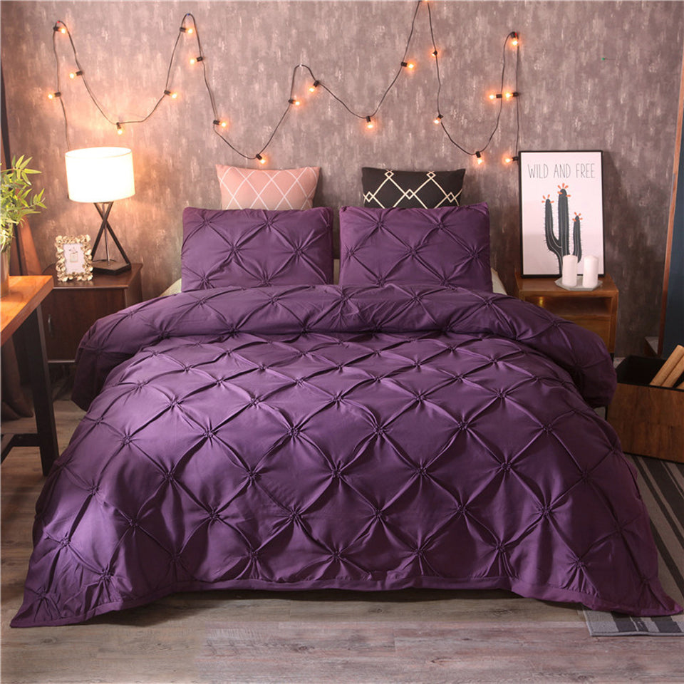Plain Colour Duvet Cover Bedding Set | 8 Colours, 5 Sizes
