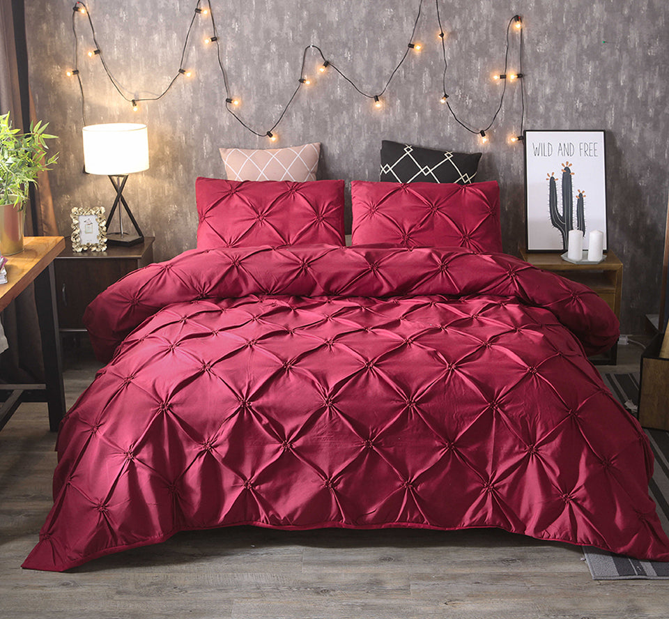 Plain Colour Duvet Cover Bedding Set | 8 Colours, 5 Sizes