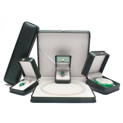 Crown Jewellery Gift Box – PU Leather Ring, Pendant & Bracelet Boxes
