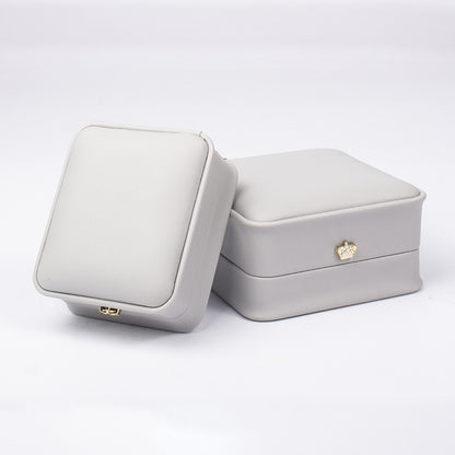 Crown Jewellery Gift Box – PU Leather Ring, Pendant & Bracelet Boxes