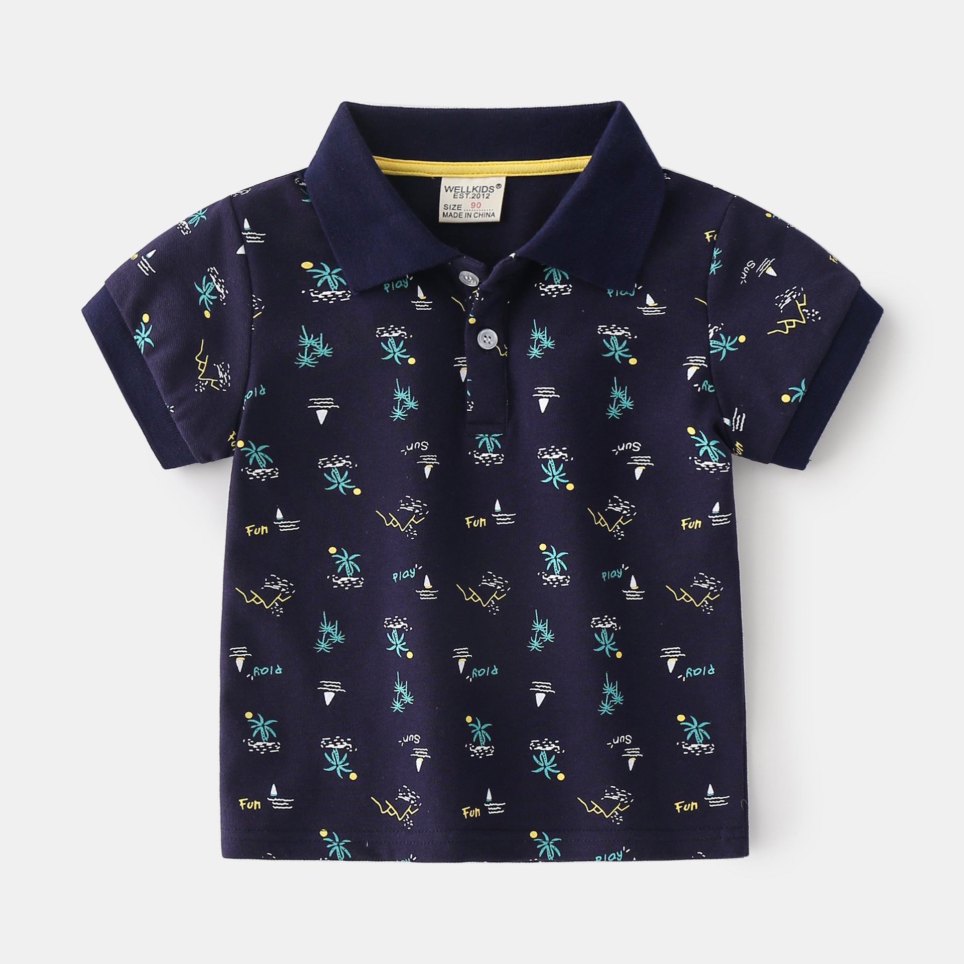 Boys Cotton Short-Sleeve Polo Shirt | Kids Summer Polo