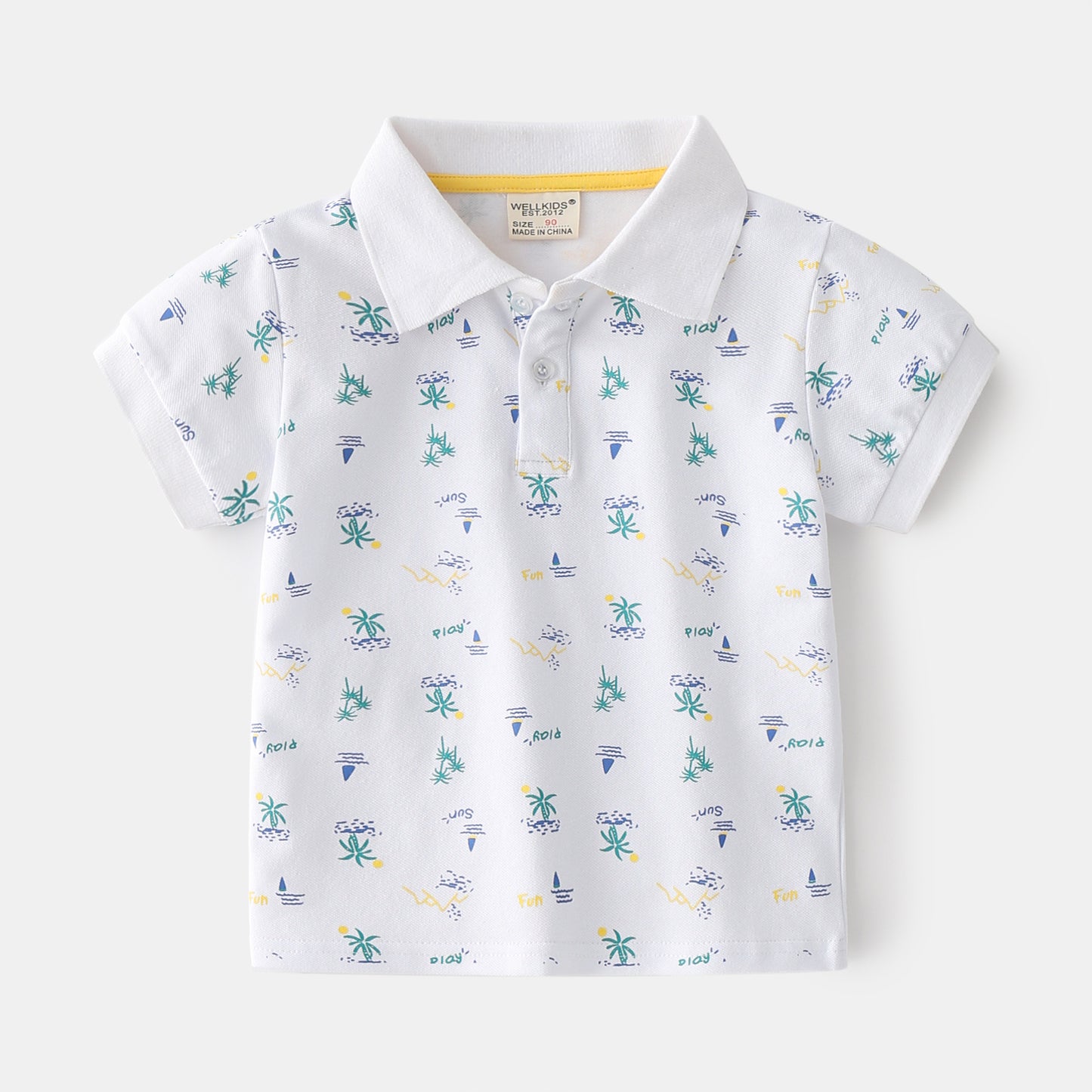 Boys Cotton Short-Sleeve Polo Shirt | Kids Summer Polo