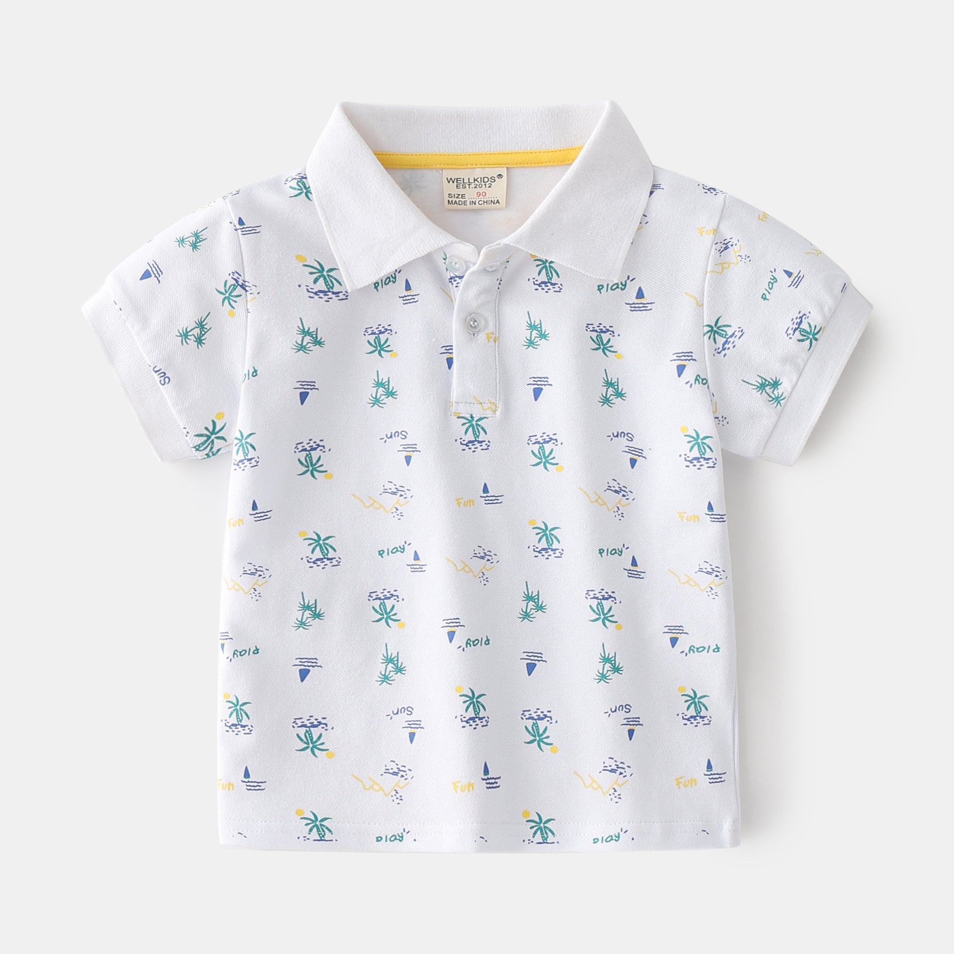 Boys Cotton Short-Sleeve Polo Shirt | Kids Summer Polo