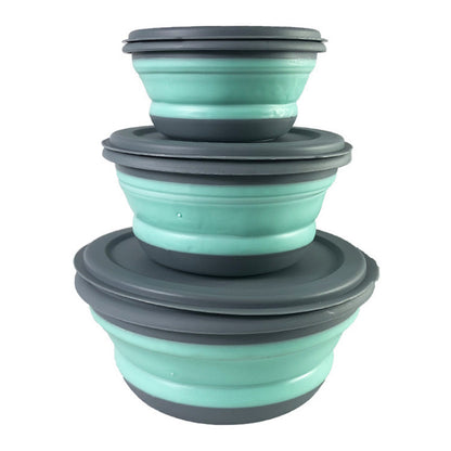 Folding Travel Pet Bowl | Collapsible Dog & Cat Food Water Bowl
