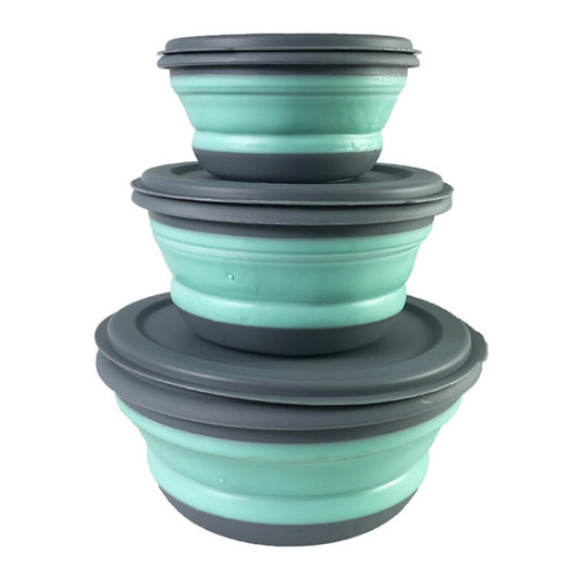 Folding Travel Pet Bowl | Collapsible Dog & Cat Food Water Bowl