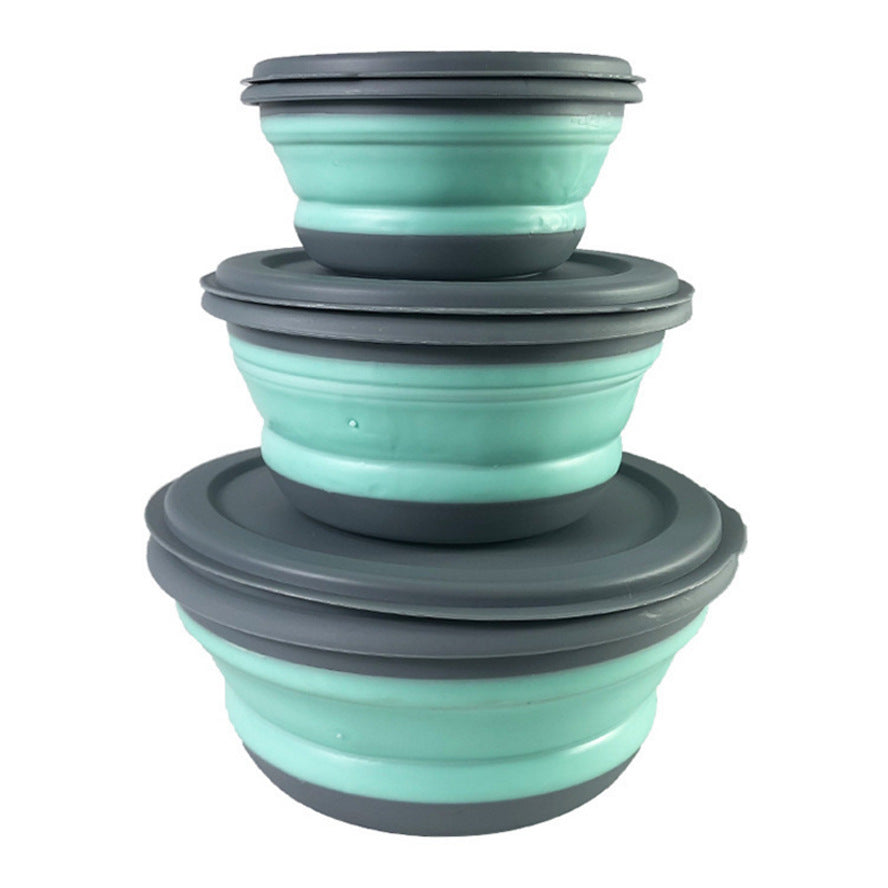 Folding Travel Pet Bowl | Collapsible Dog & Cat Food Water Bowl