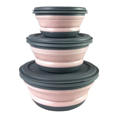 Folding Travel Pet Bowl | Collapsible Dog & Cat Food Water Bowl