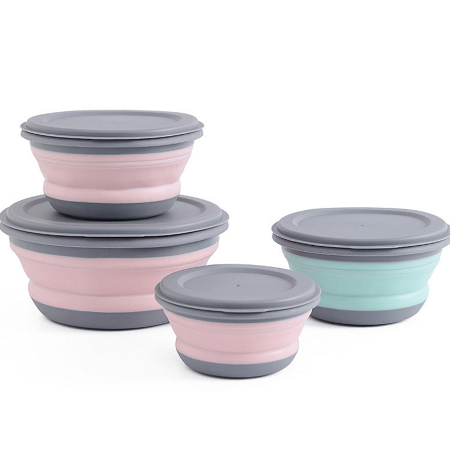 Folding Travel Pet Bowl | Collapsible Dog & Cat Food Water Bowl