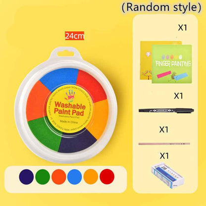 New Hot Selling Kindergarten Finger Print Mud Non-toxic Washable Pigment
