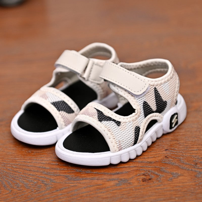 Children's Camouflage Velcro Sandals | Lightweight Beach Shoes