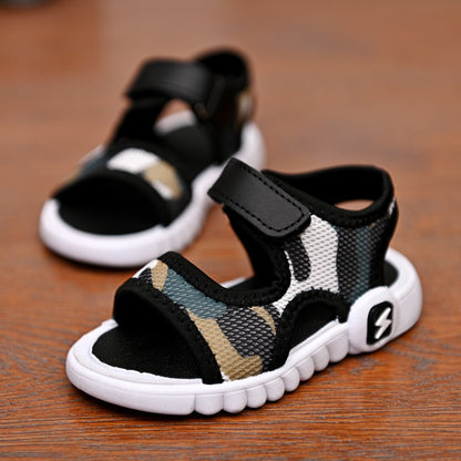 Children's Camouflage Velcro Sandals | Lightweight Beach Shoes