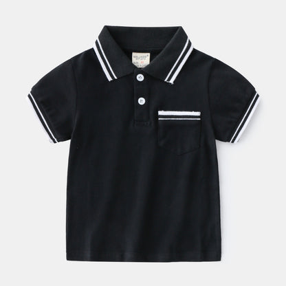 Boys' Short Sleeve Cotton T-Shirt | Round Neck Summer Kids Tee