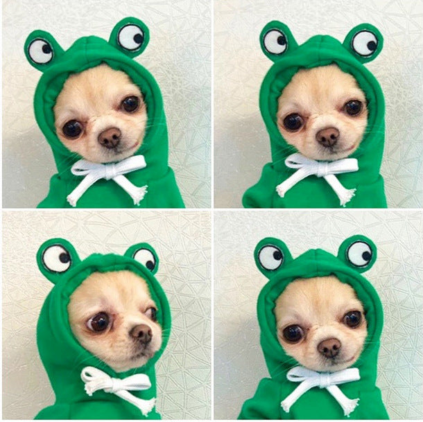Cute Novelty Dog Hoodie Sweater | Fruit Print Drawstring Coat for Small Dogs