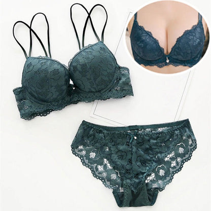 Lace Underwired Bra with Gather and Lift | 6 Colours