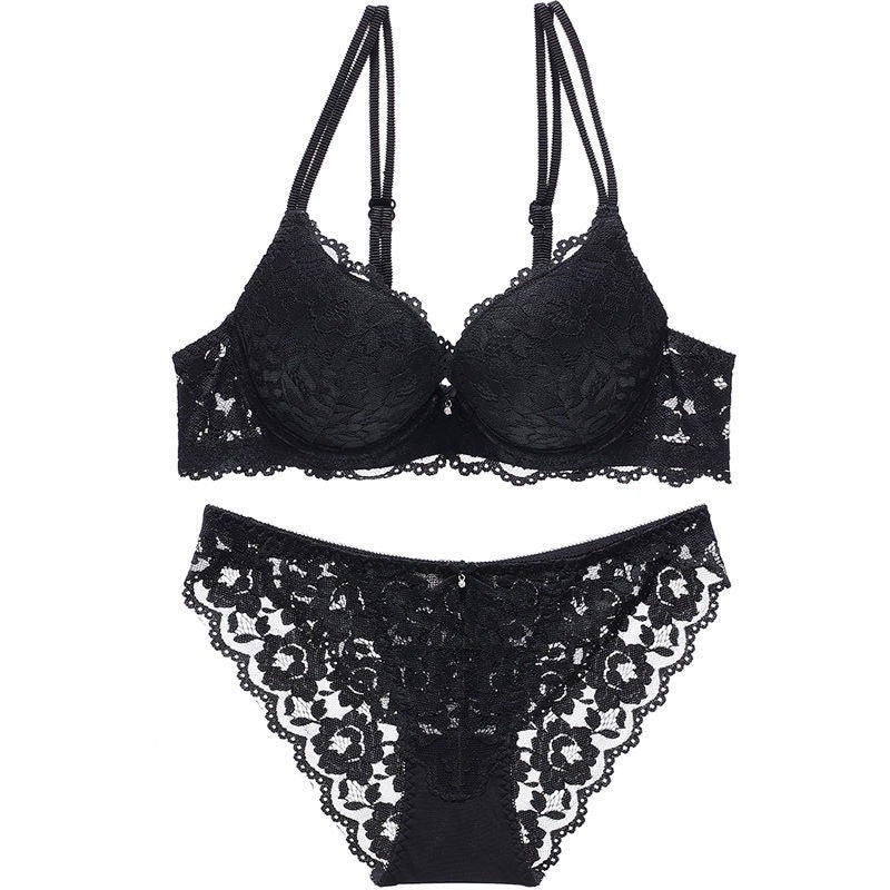 Lace Underwired Bra with Gather and Lift | 6 Colours