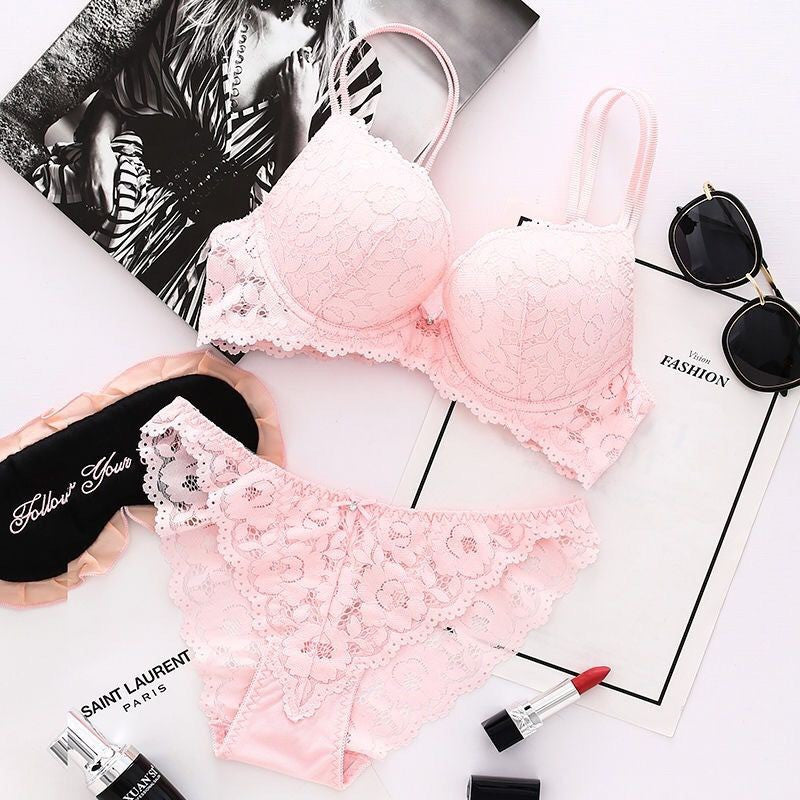 Lace Underwired Bra with Gather and Lift | 6 Colours