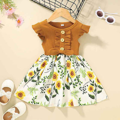 Girls Sleeveless Summer Dress – Toddler & Kids Casual Sundress