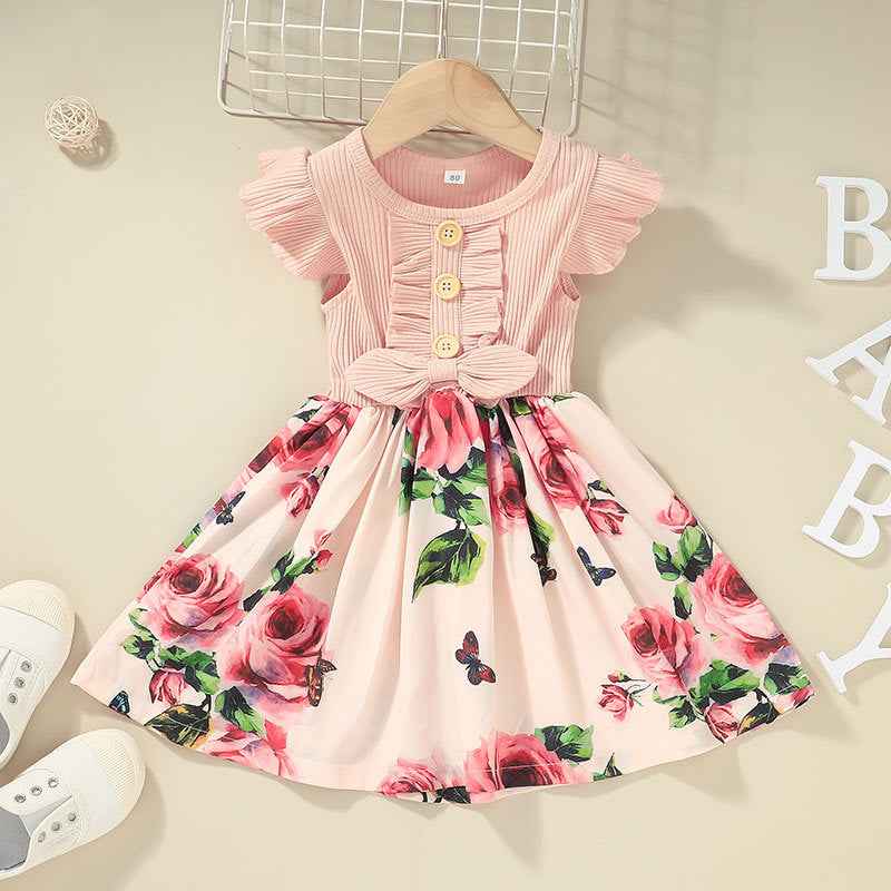 Girls Sleeveless Summer Dress – Toddler & Kids Casual Sundress